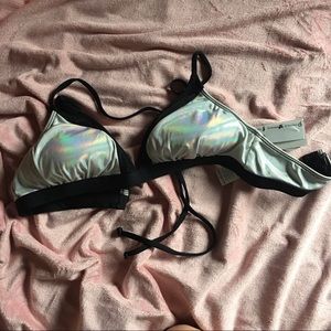NWT holographic bikini top